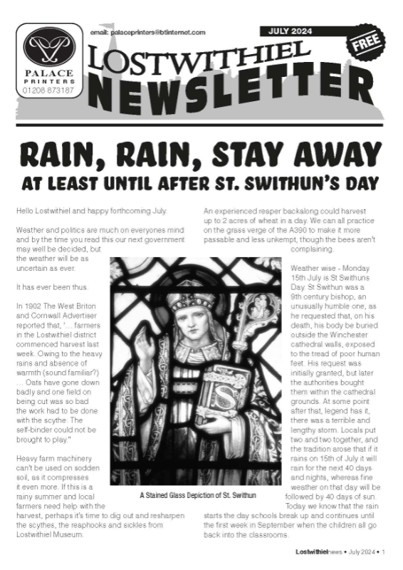 Lostwithiel Newsletter July 2024