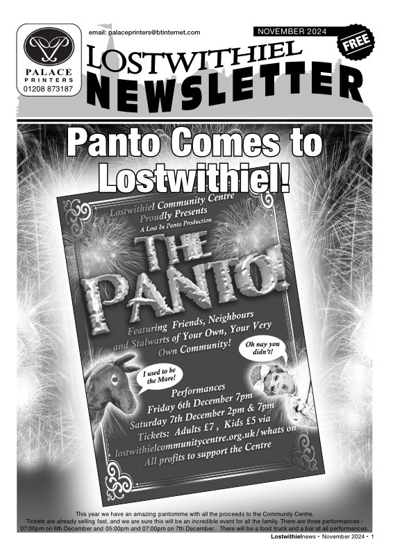 Lostwithiel Newsletter November 2024