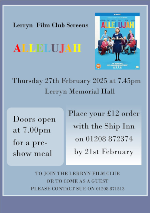 Lerryn Film Club Screens Allelujah