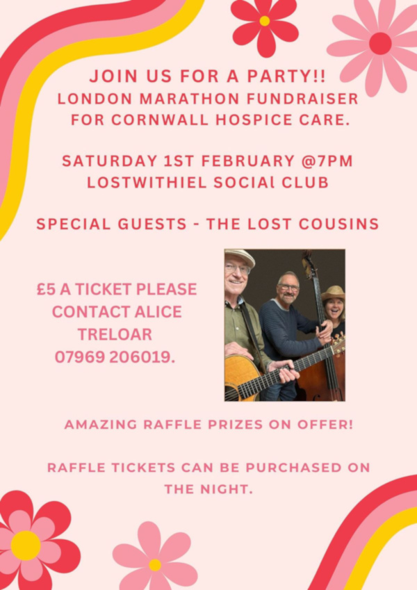 London Marathon Fundraiser For Cornwall Hospice Care