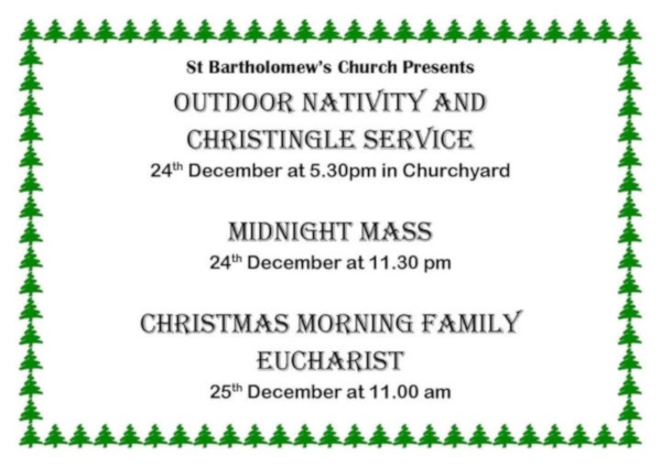 St Barts Christmas Services